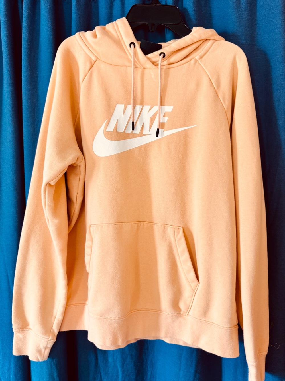 Nike Peach Hoodie with White Swoosh Label